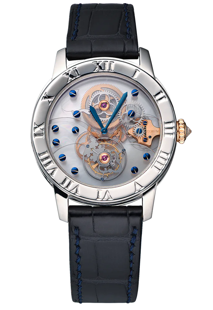 Corum Platinum Skeletonized Sapphire Tourbillon